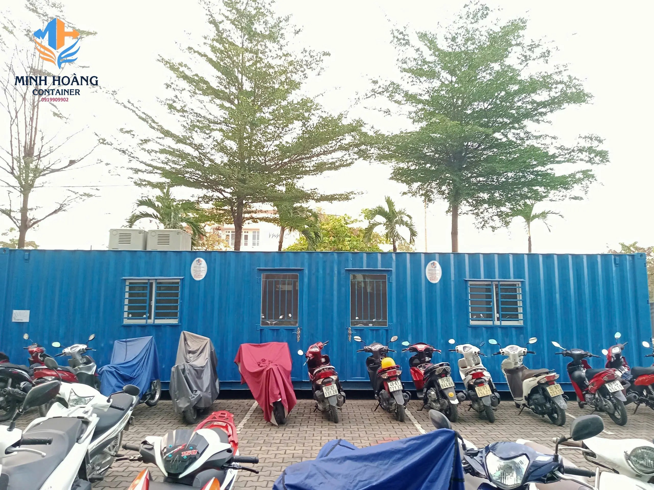 Container Văn Phòng 40 Feet Có Toilet – Giải Pháp Không Gian Làm Việc Lưu Động Tiện Nghi